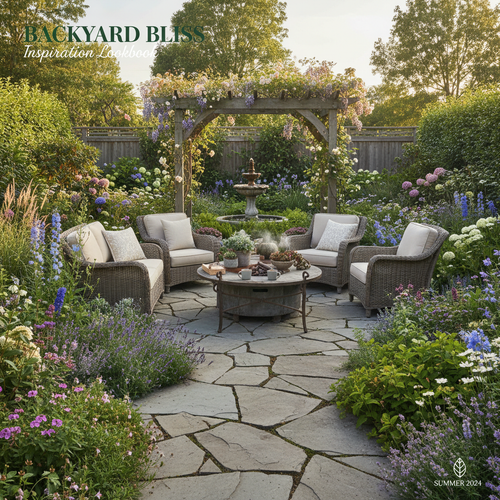 Beautiful curated backyard landscaping inspiration