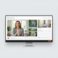 Professional video call consultation with landscape specialist